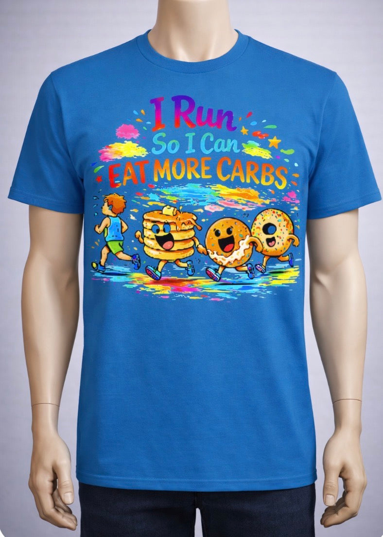 RUNNING FOR CARBS-SHORT SLEEVE T-SHIRT