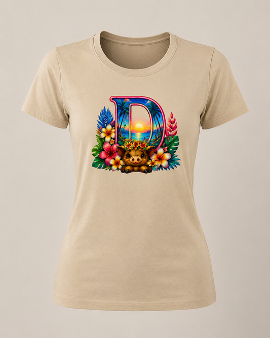 HIGHLAND COW MONOGRAM T SHIRTS