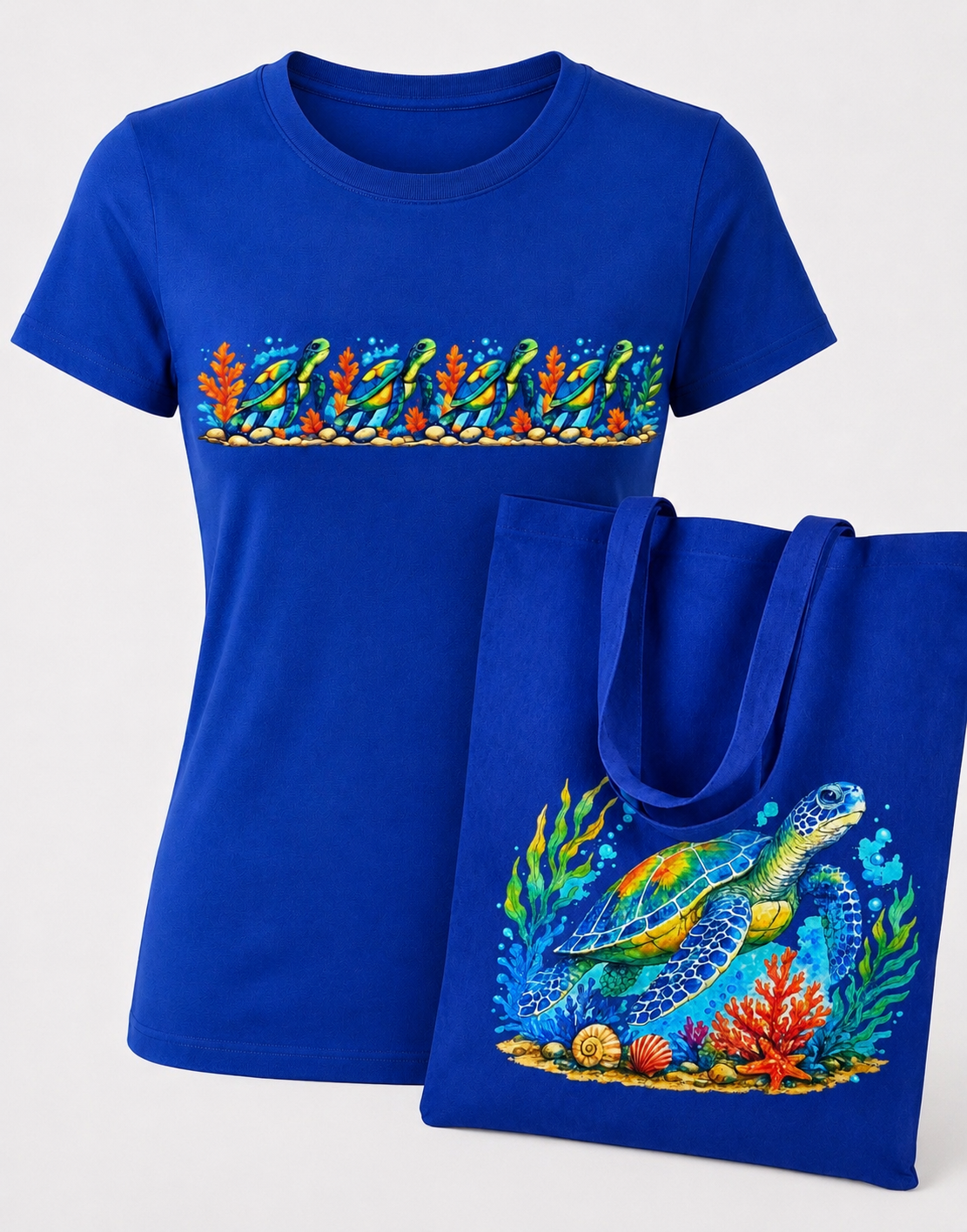 SEA TURTLE  BAG AND T SHIRT BUNDLE