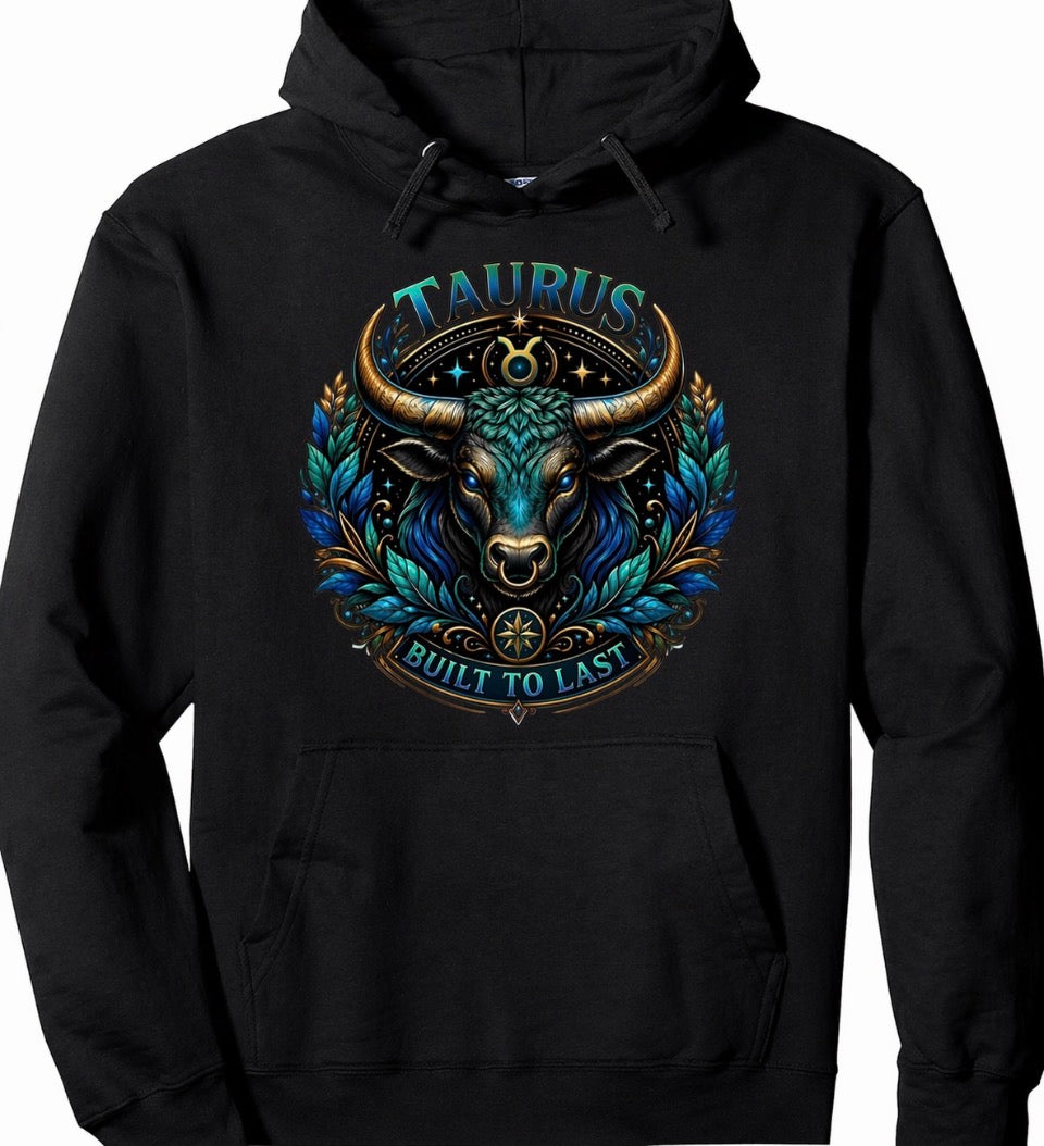 TAURUS WITH GRAPHIC BULL-HOODIE