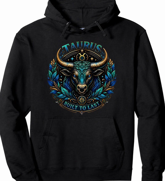 TAURUS WITH GRAPHIC BULL-HOODIE