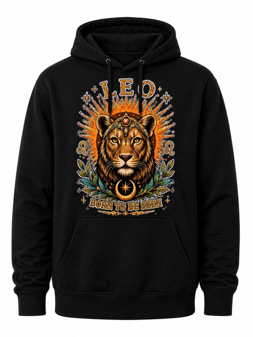 LEO GRAPHIC LION-HOODIE