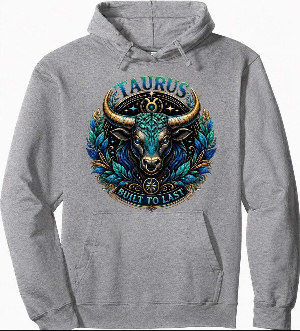 TAURUS WITH GRAPHIC BULL-HOODIE