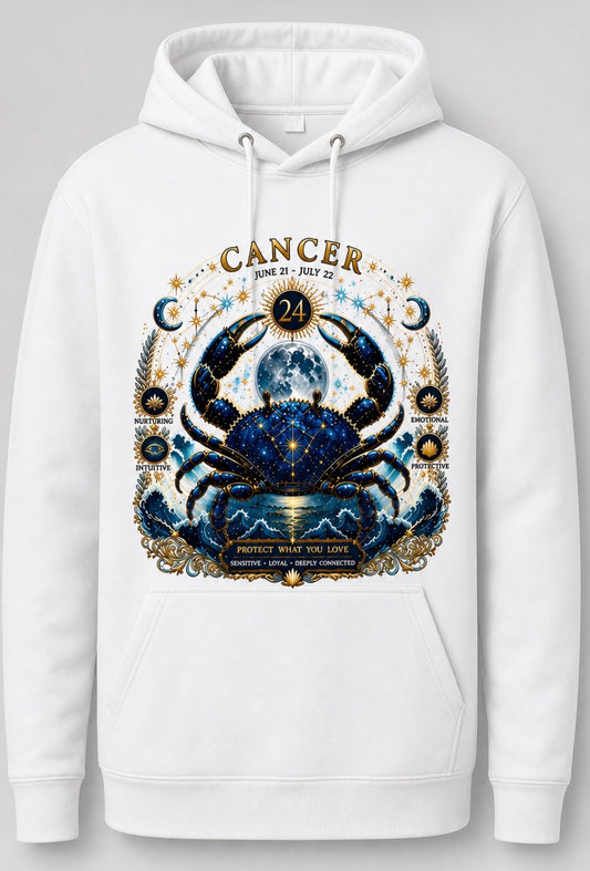 CANCER WITH COSMIC CRAB-HOODIE