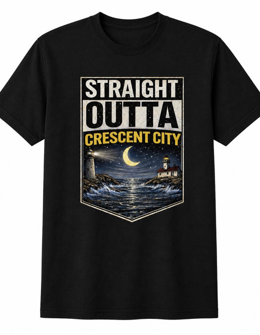 STRAIGHT OUTTA CRESCENT CITY SHORT SLEEVE T-SHIRT