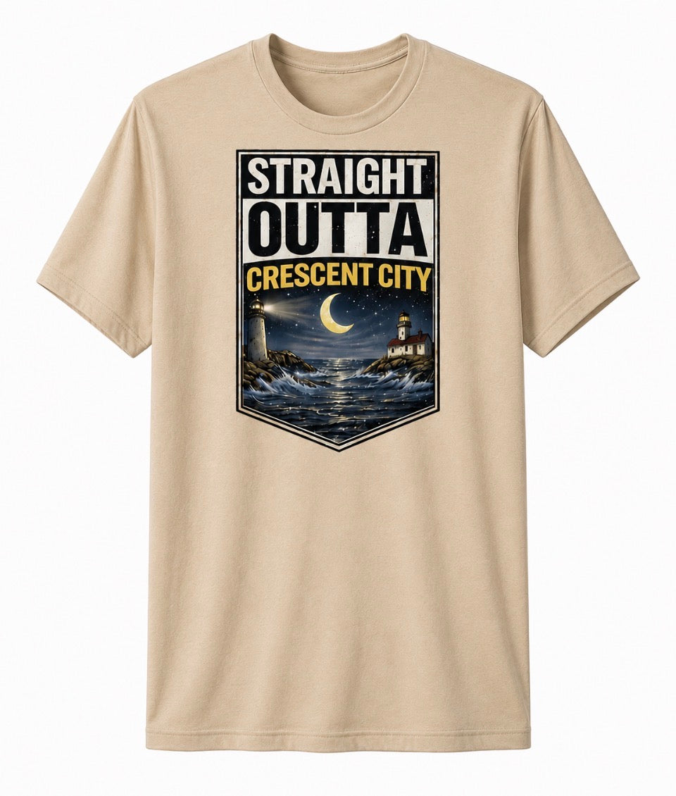STRAIGHT OUTTA CRESCENT CITY SHORT SLEEVE T-SHIRT